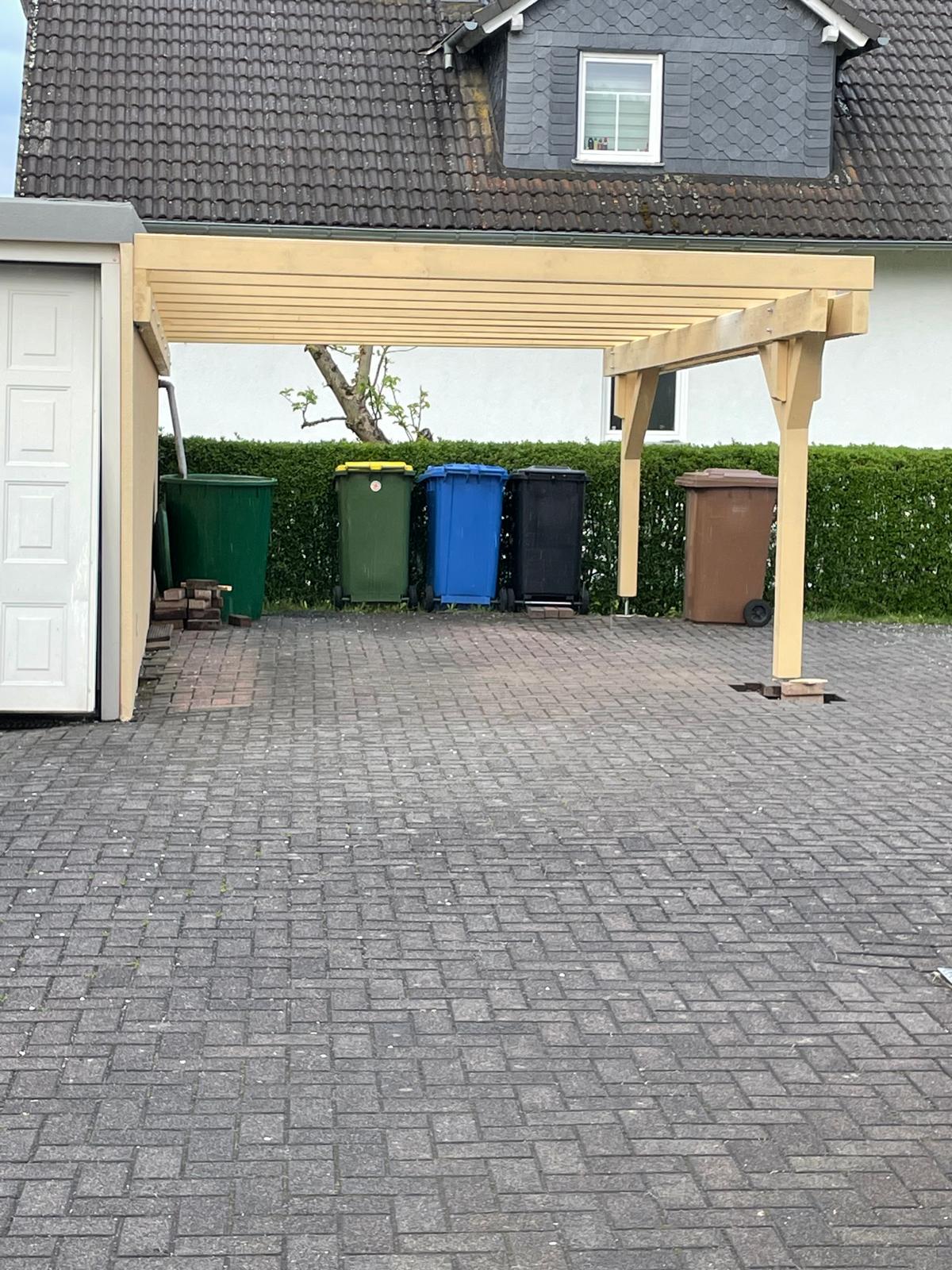 Aufbau Carport